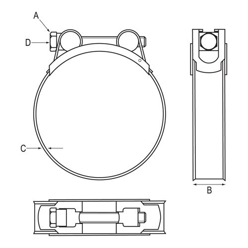 HEAVY DUTY STAINLESS STEEL SUPER CLAMPS